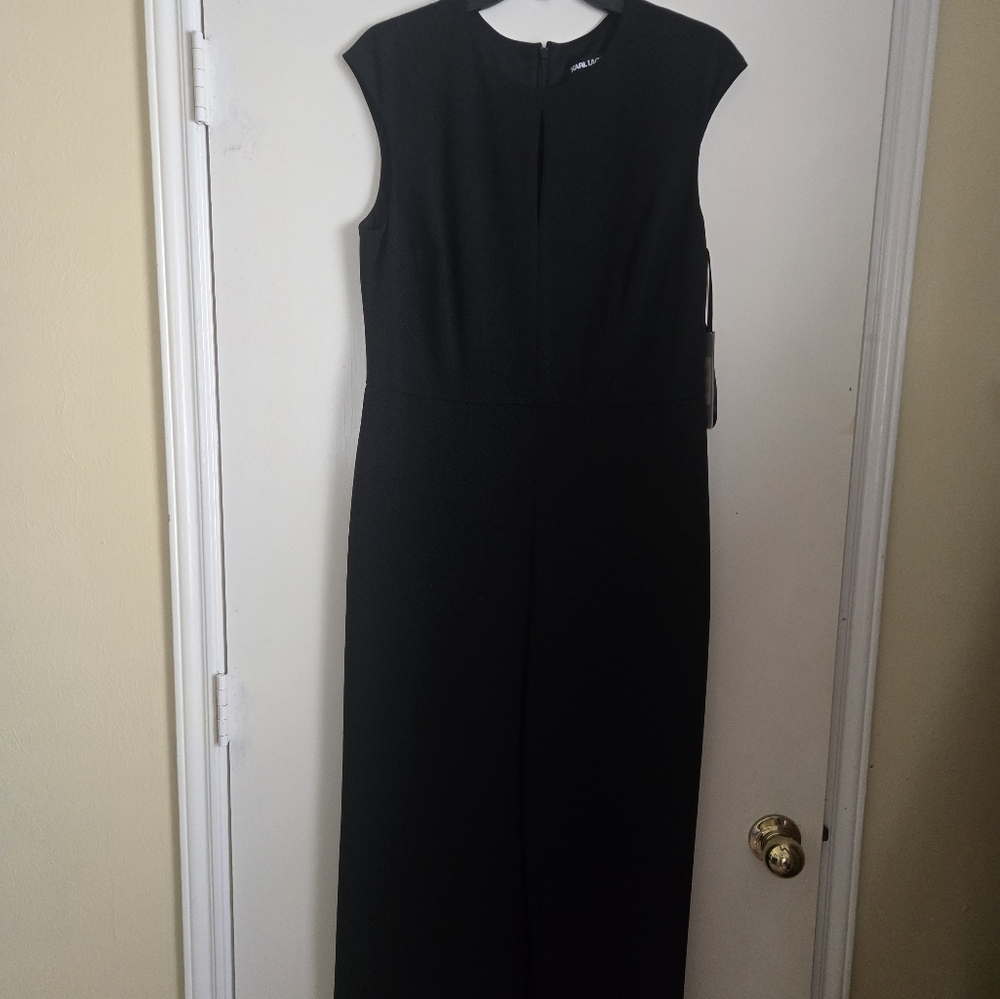 NWT Karl Lagerfeld Black Jumpsuit